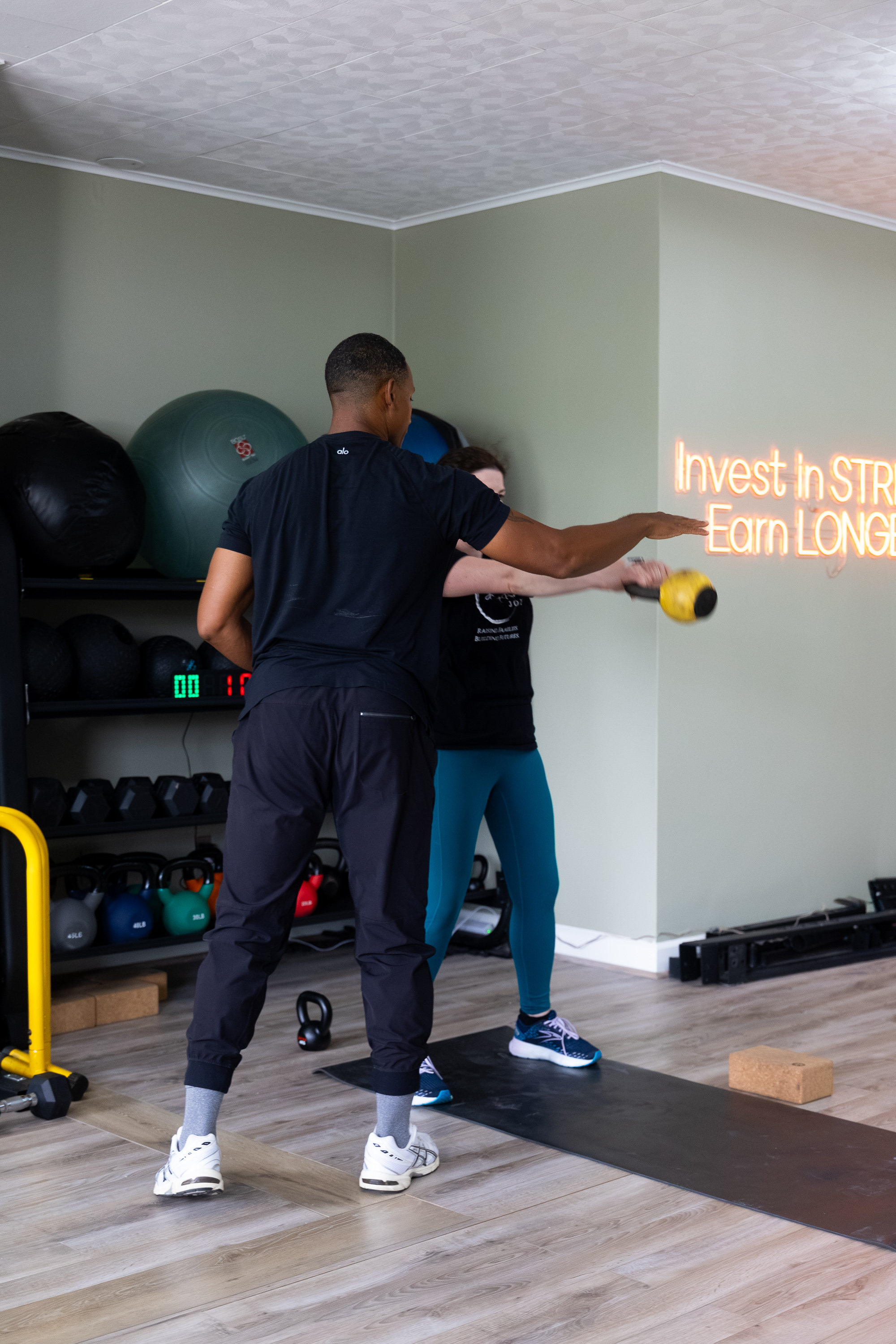 Damion coaching client