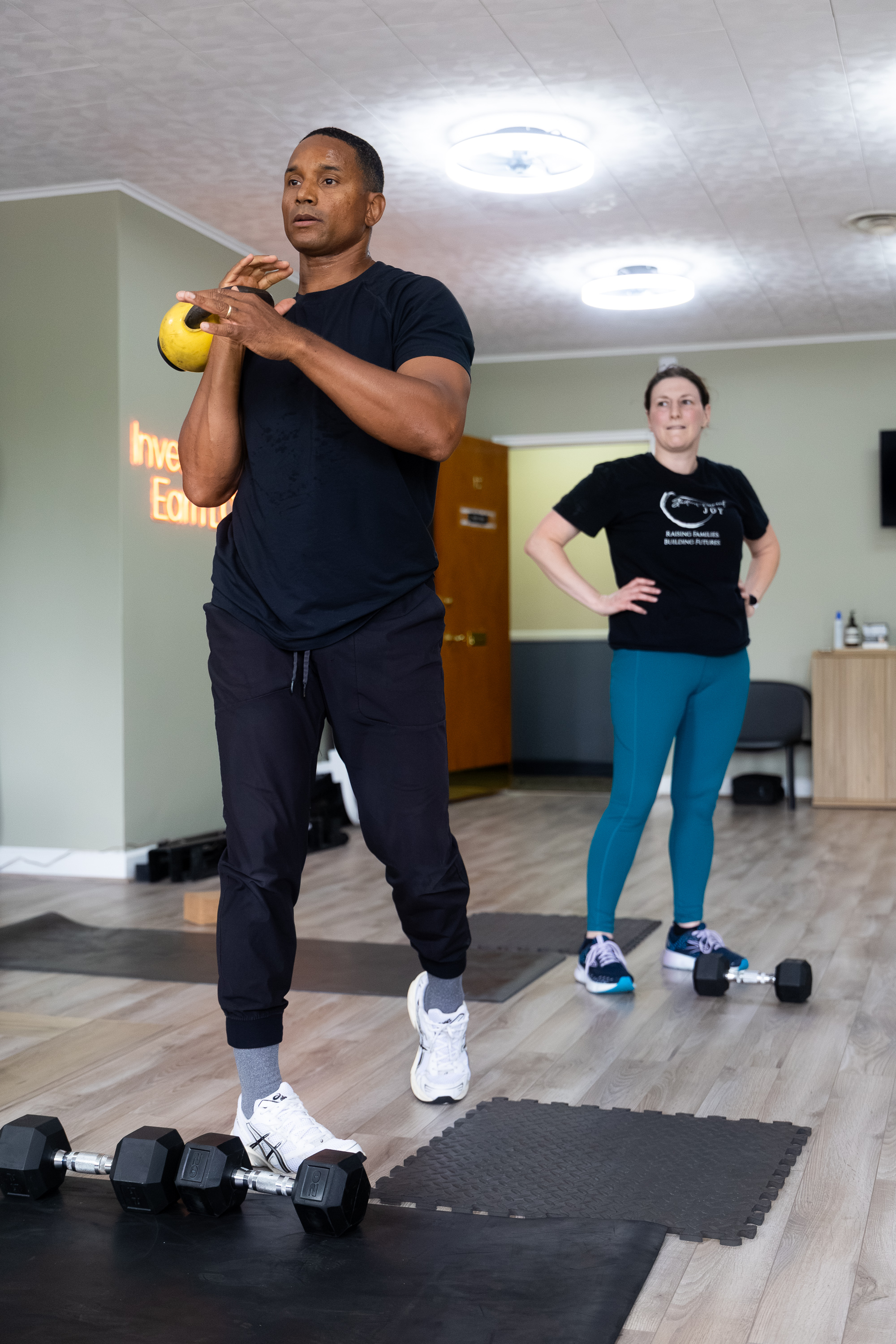 Damion goblet squat coaching